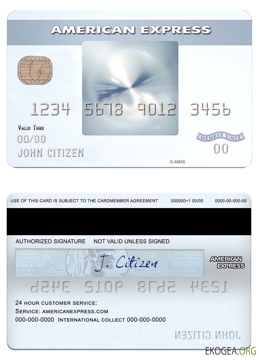 États Unis New York Banque CFSB amex daily® carte de crédit
